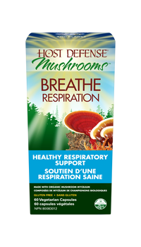 Host Defense Breathe Capsules (Cordyceps, Reishi & Chaga) - 60 Capsules